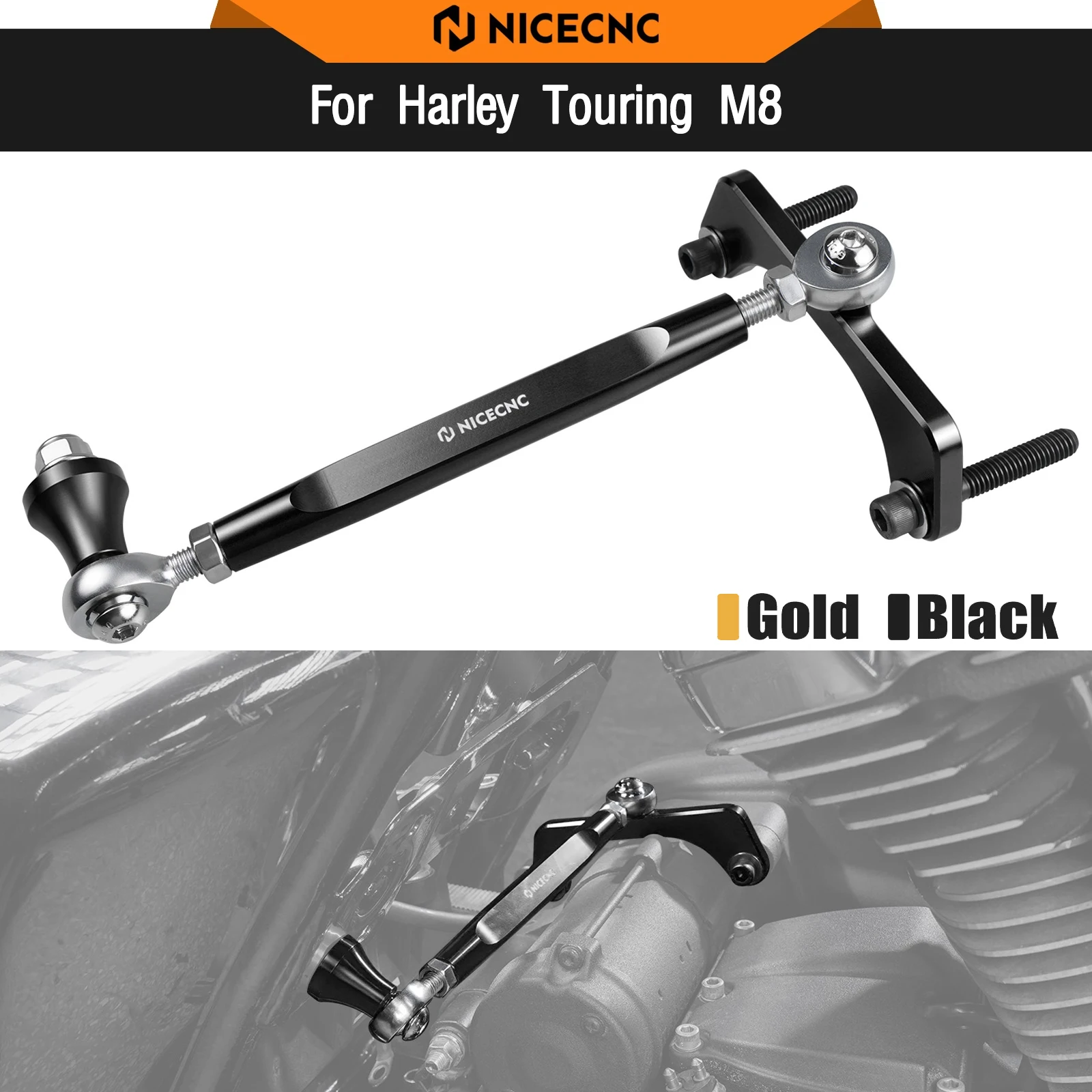 Für Harley Street Glide FLHX 	 2017–2025 M8 Touring Stabilisator Road King FLHR Special FLHRXS Road Glide FLTRX CVO Road Glide FLTRX