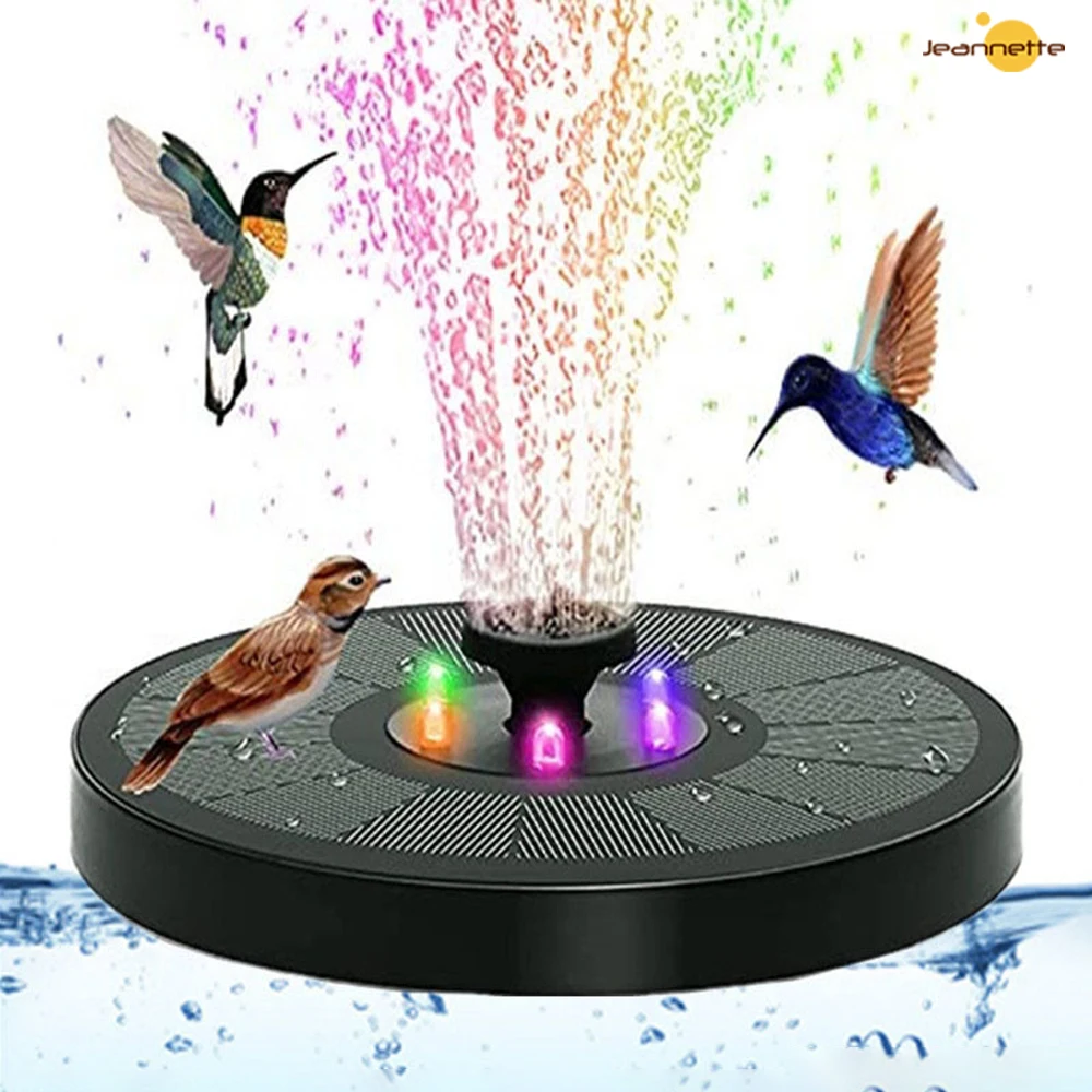 

Solar Fountain Pool Garden Flowing Fountain Outdoor Bird Bathtub Courtyard Fountain Floating