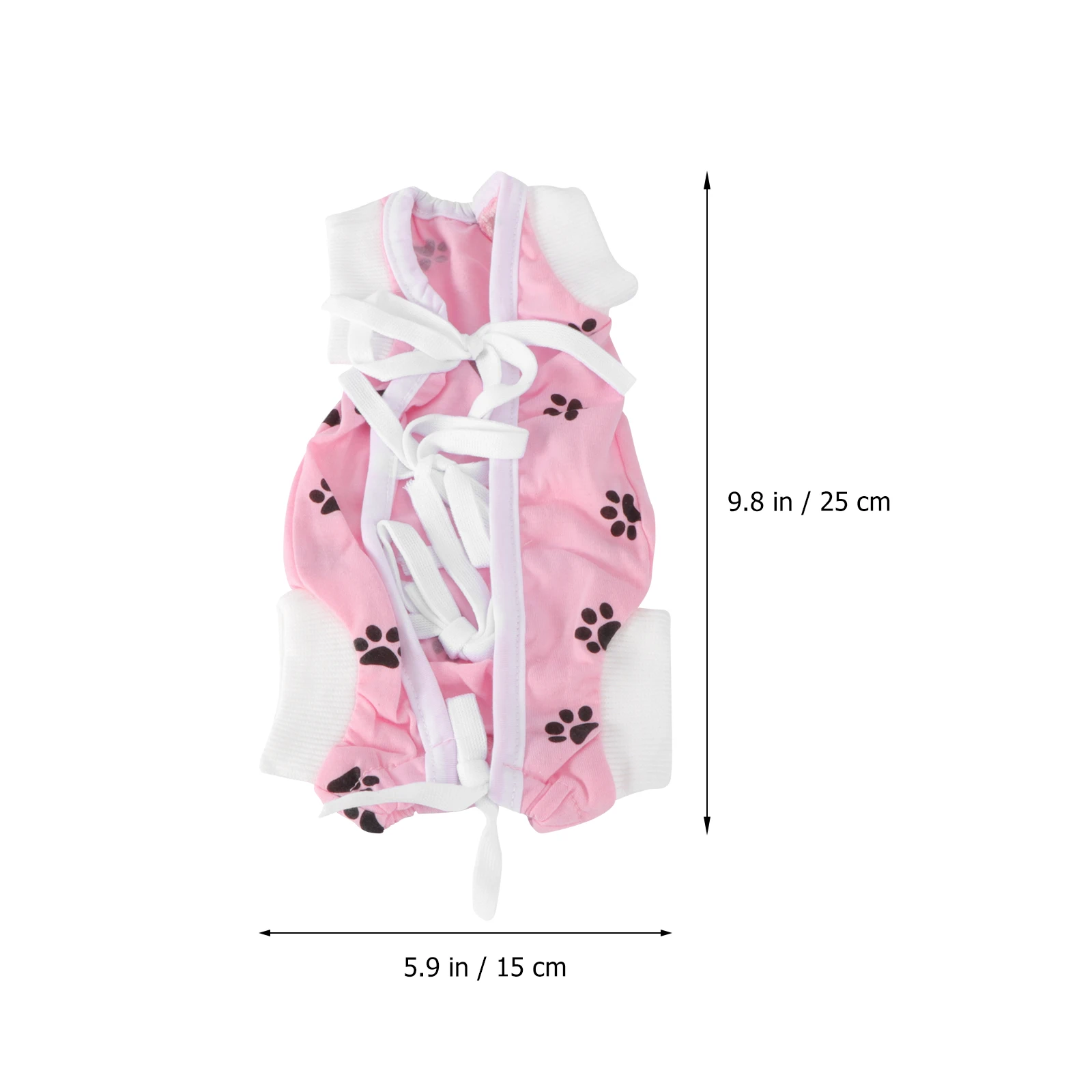 

Adorable Dog Costume Pet Puppy Nursing Clothes Coat Durable Injury Protection Outdoor Walking Comfortable Cute Heart Design Pink