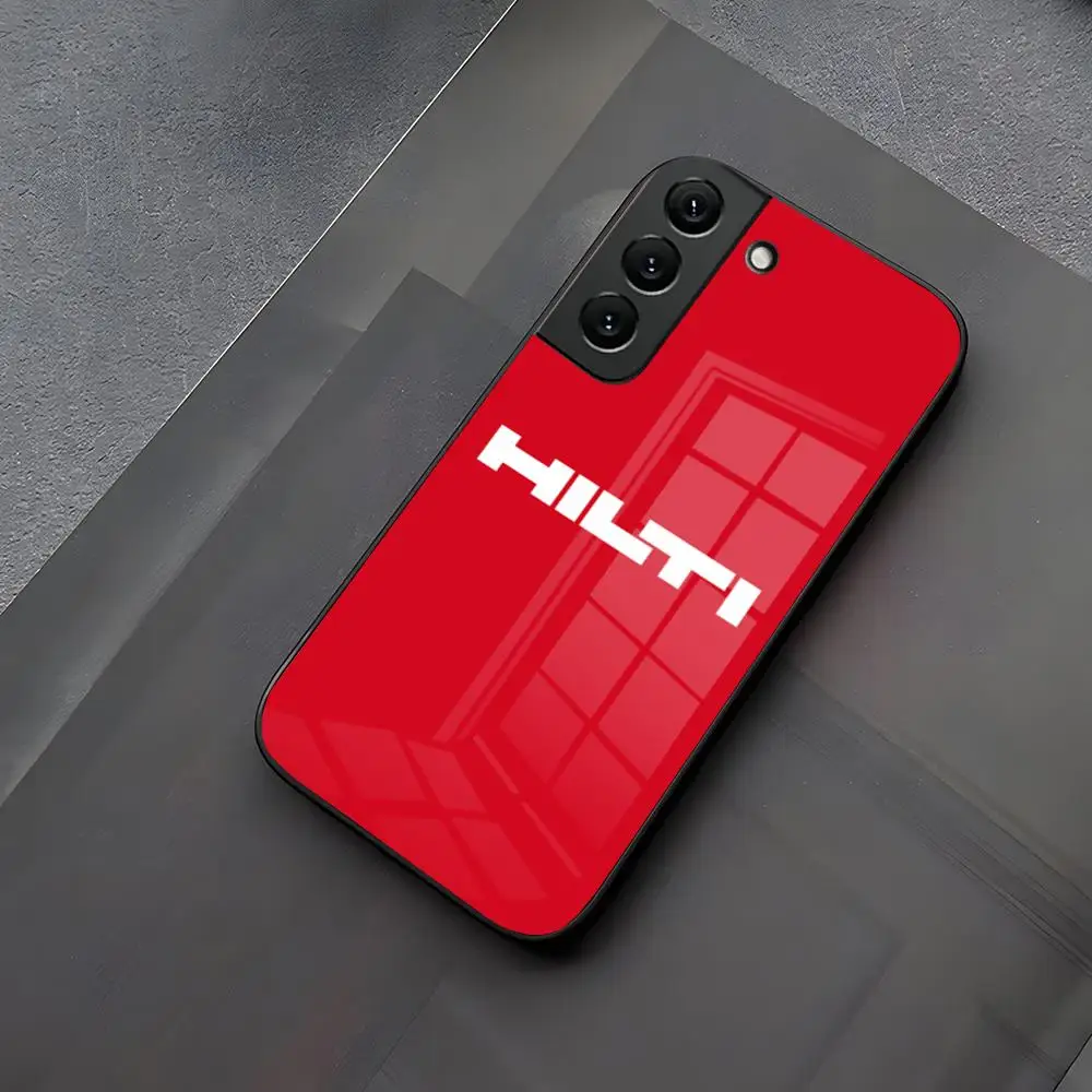 Kotak Peralatan Merek Hilti Alat Casing Ponsel Kaca untuk Samsung Galaxy A05 A06 A16 A26 A36 A56 A25 A35 A14 A24 A34 A13 Sampul