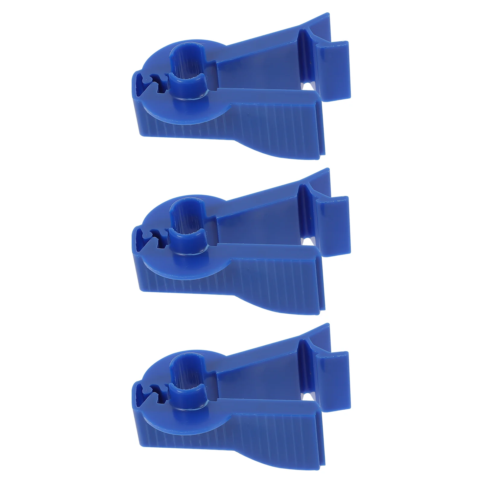 3 Pcs Permeable Pipe Clamp Clamps Peritoneal Clip Peritoneum Blue Abs Dialysis Accessories