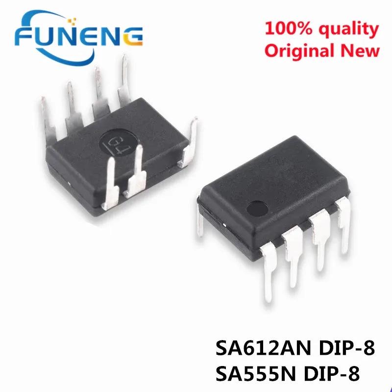 5pcs SA612A SOP-8 SA612 SOP8 SA612AD SOP SA612AN DIP SA555N SA555P DIP-8 SA555 SA555DR