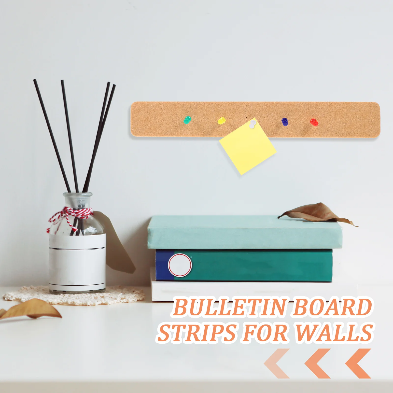 

6Pcs Felt Pin Boards Wall Decor Bulletin Board Strips Simple Design Practical Function Notes Photos Schedules Announcements