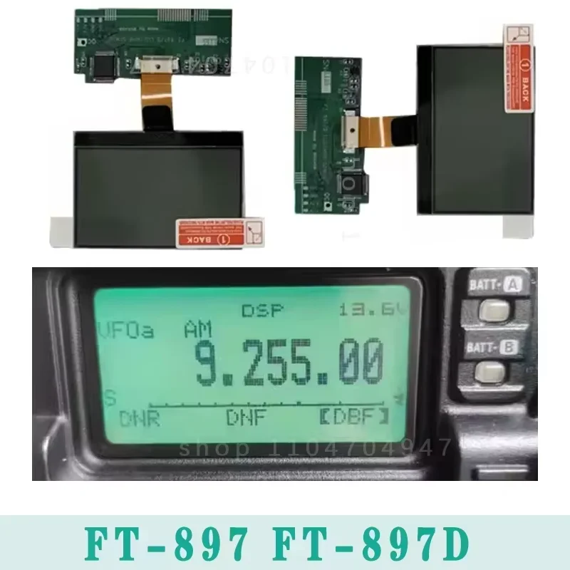 FT-897D FT-897 LCD Display Y-AESU  replacement part 'zebra stripes' issue Please check the product details before purchasin