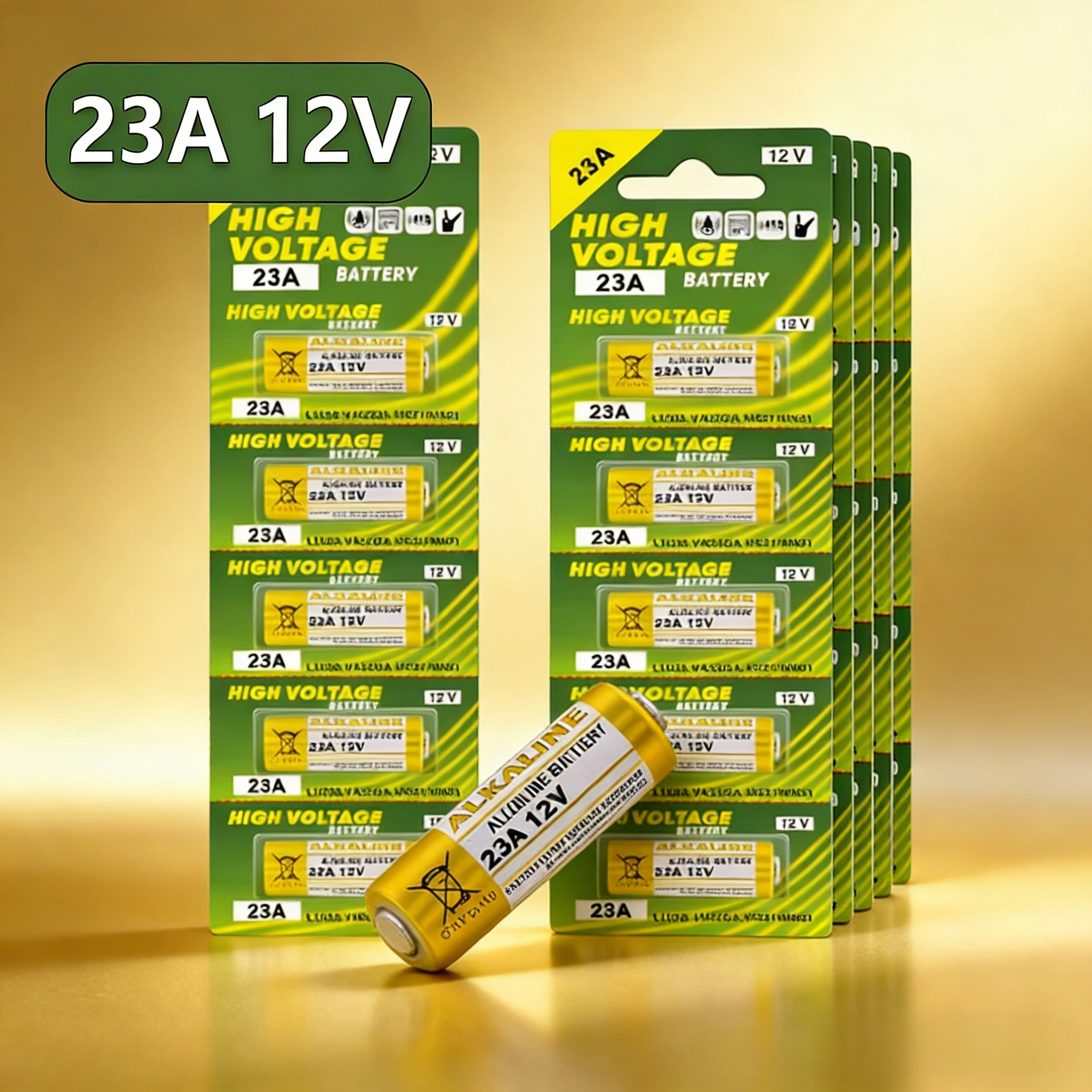 High Power 12V 23GA Alkaline A23S 23A Battery Long Lasting for Doorbell Toys Remote Control Bulk Pack