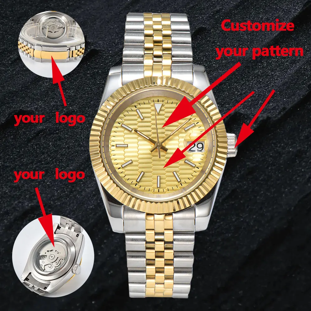 Luxury Watch 39MM/36mmCyclops NH35A Movement Men\'s Watch Sapphire Glass Automatic Machinery NH35A Watch Sports Business