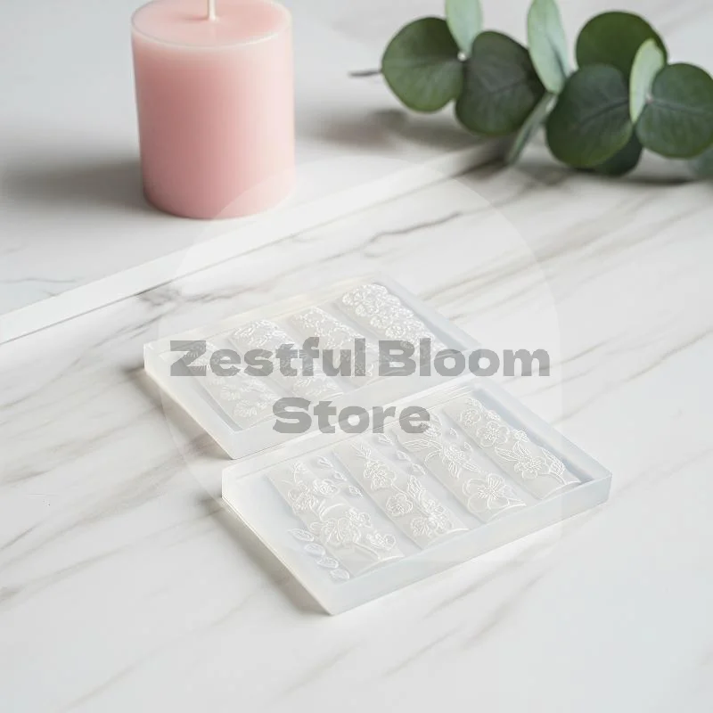 Nail Art Silicone Mold Chinese Style Button Shaped High Transparency 1Pcs for Home DIY Manicure Salon Use