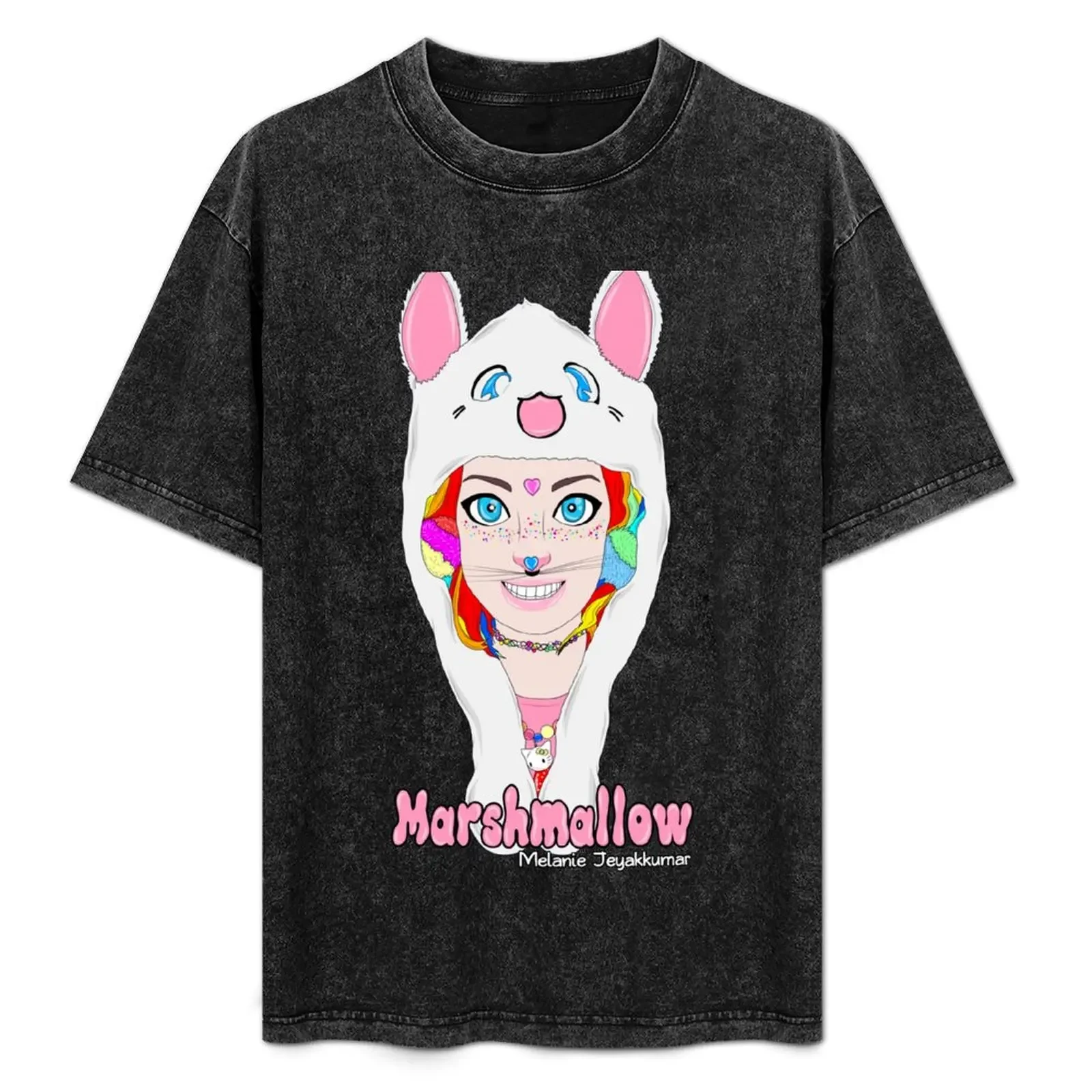 

Marshmallow T-Shirt Large Size Loose Casual Tee