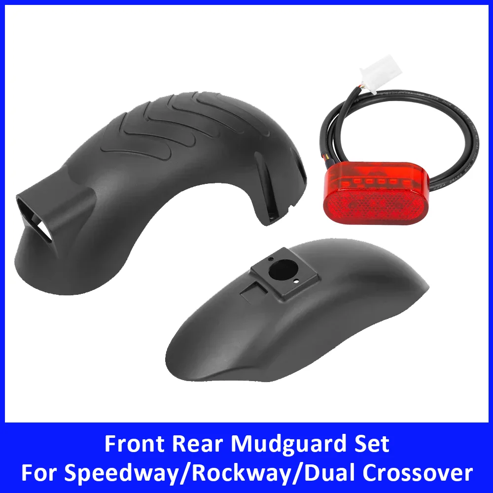 Fender for Speedway for Rockway for Dual Crossover Kickscooter Front Rear Mudguard with Taillight Electric Scooter Accessories