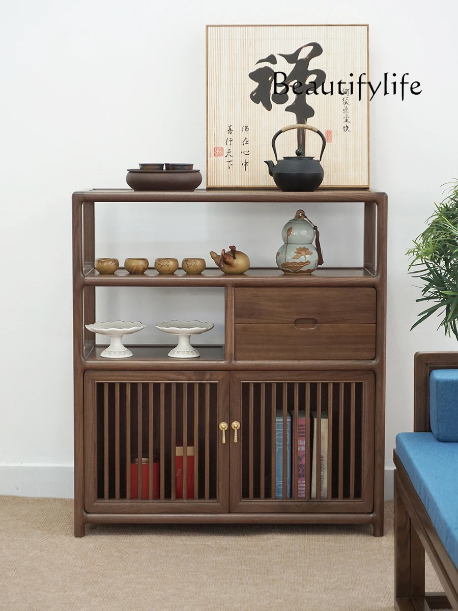 

Буфет из массива дерева в скандинавском стиле, домашний минималистичный шкаф для хранения