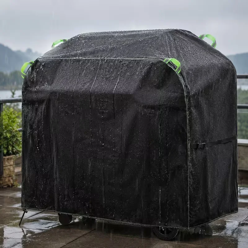 Outdoor BBQ Grill Cover Dustproof Waterproof Windproof Fabric Barbecue Cover for Gas Charcoal Electric Barbe Accessories