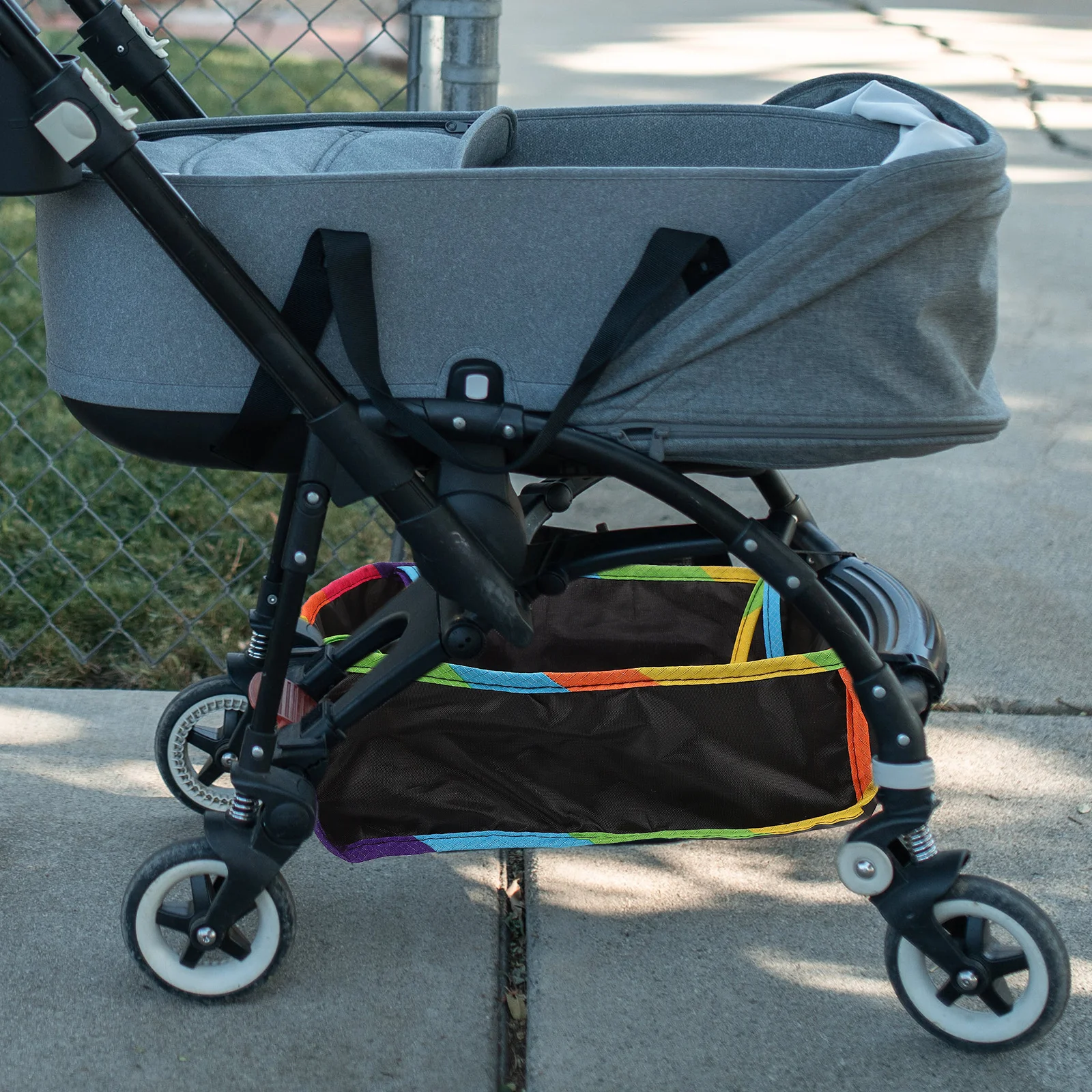 

Сумка-органайзер для детской коляски, нижняя корзина для хранения, большая вместимость, водонепроницаемая ткань Оксфорд, прочная, для путешествий