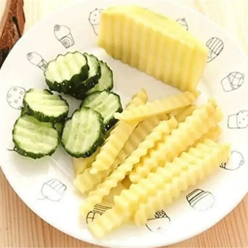 

Слайсер для картофельных чипсов, тесто, овощи, фрукты, морщины, волнистый кухонный нож, резак, измельчитель, инструменты для приготовления картофеля фри, гаджет, новинка 2023 г.