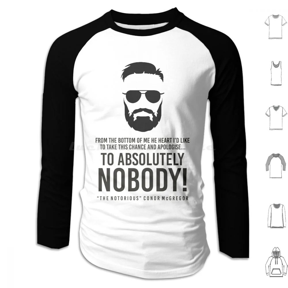 

Conor Mcgregor-To Absolutely Nobody! Hoodie cotton Long Sleeve Conor Mcgregor Conor Mcgregor Absolutely Nobodu Fight