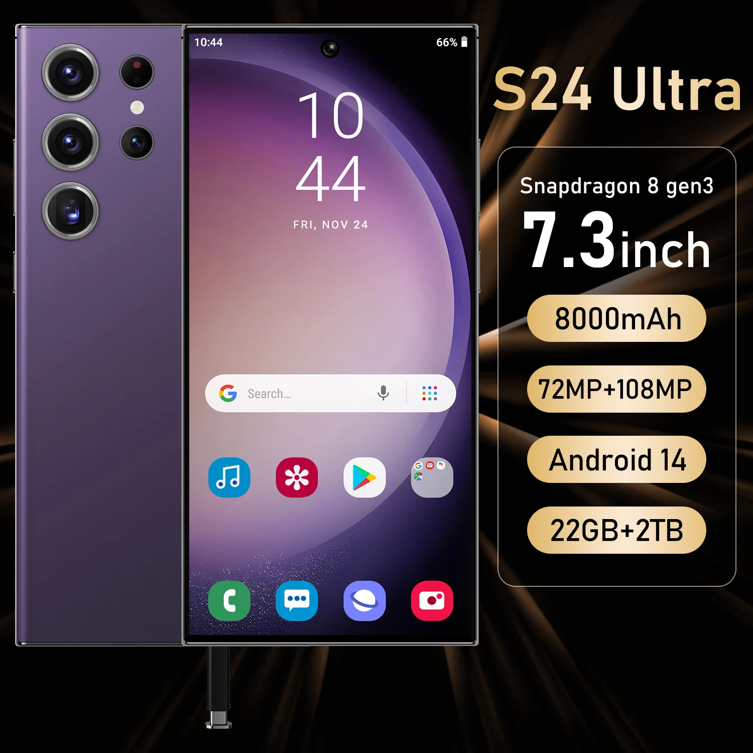 New S24 Ultra 5G Smartphone - 7.3