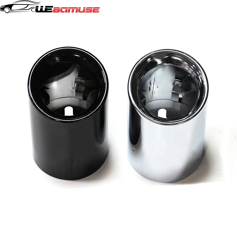 For BMW X3 G01 X4 G02 Stainless Steel Exhaust Nozzle Round Tailpipe Decorative Cover Silencer 2019 2020 2021 2022