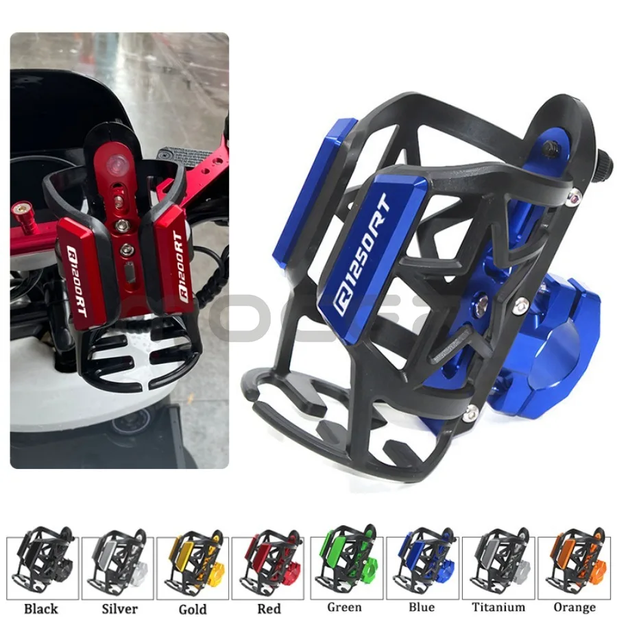 

For BMW R1250RT R1200RT Motorcycle Supplies CNC Drink Stand Water Bottle Cage Cup Holder Objects Accessory Universal Mount Parts