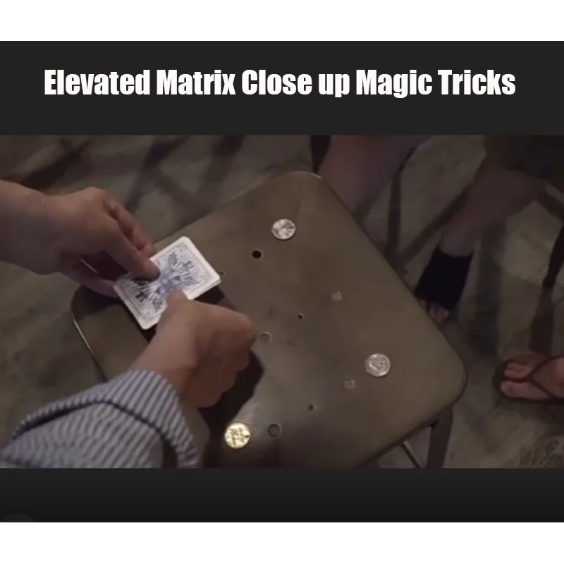 Elevated Matrix Magic Tricks Coin Vanishes and Reappear Coin Transportation Magia Close-up Stage Illusions Gimmicks Mentalism