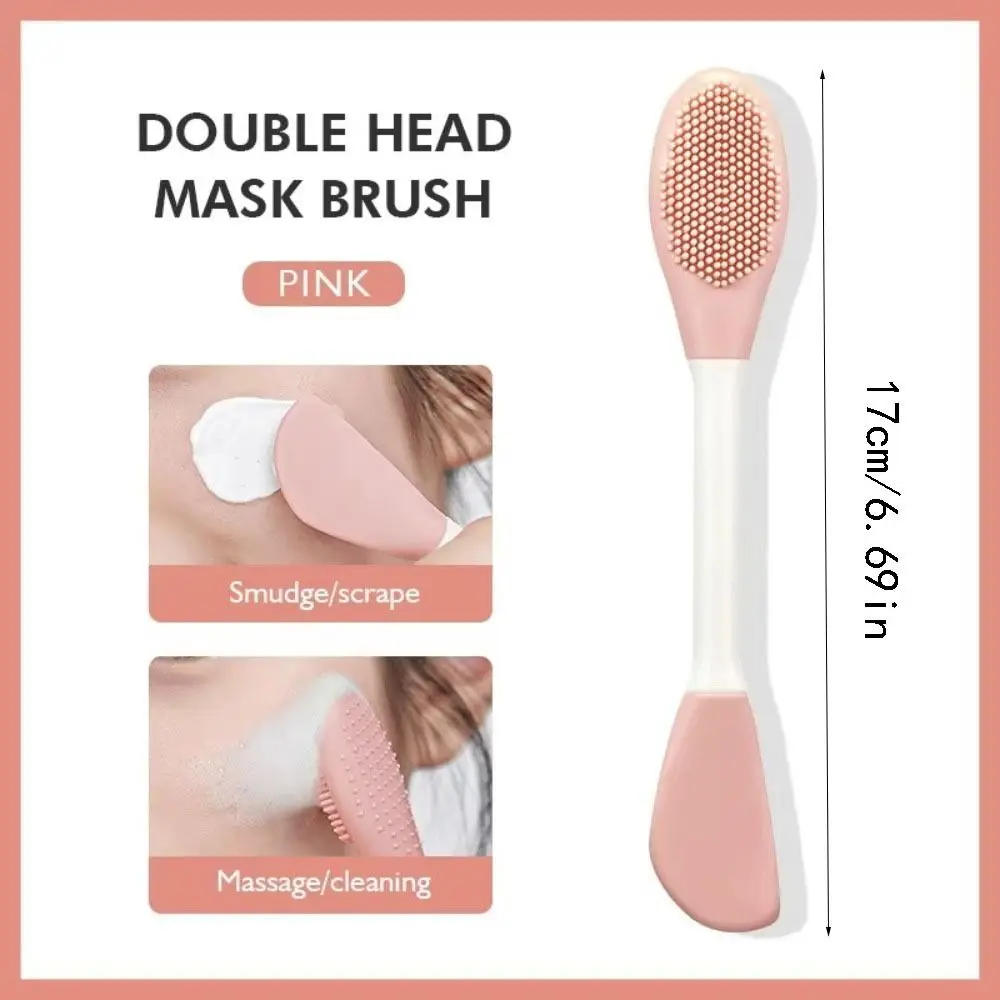 Regalos cepillos de máscara Facial de silicona doble cabeza exfoliante cepillo de limpieza Facial herramientas de cuidado de la piel