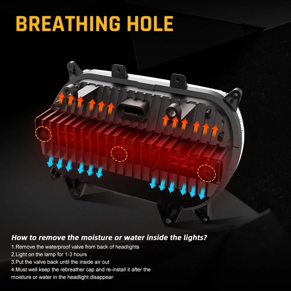 دراجة نارية Led المصابيح الأمامية ل هارلي الطريق الإنزلاق دراجة نارية رئيس مصباح 120 واط عالية شعاع العارض الجمعية #5