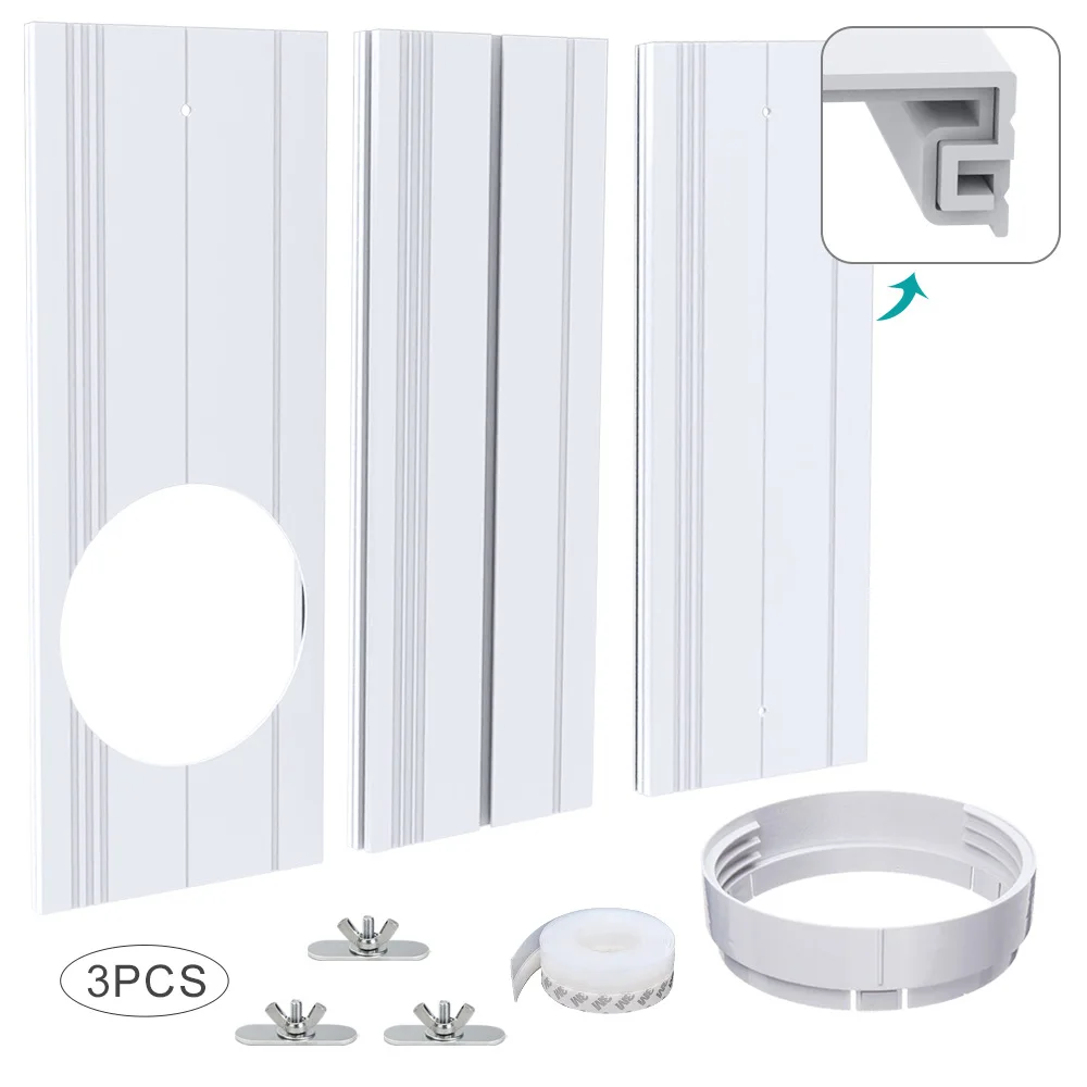 Retractable window sealing windshield, round interface set accessories