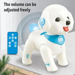 Remote Control Robot Dog Voice Control Program Singing And Shaking His Head Pet Remote Control Dog Children Toy Birthday Gift