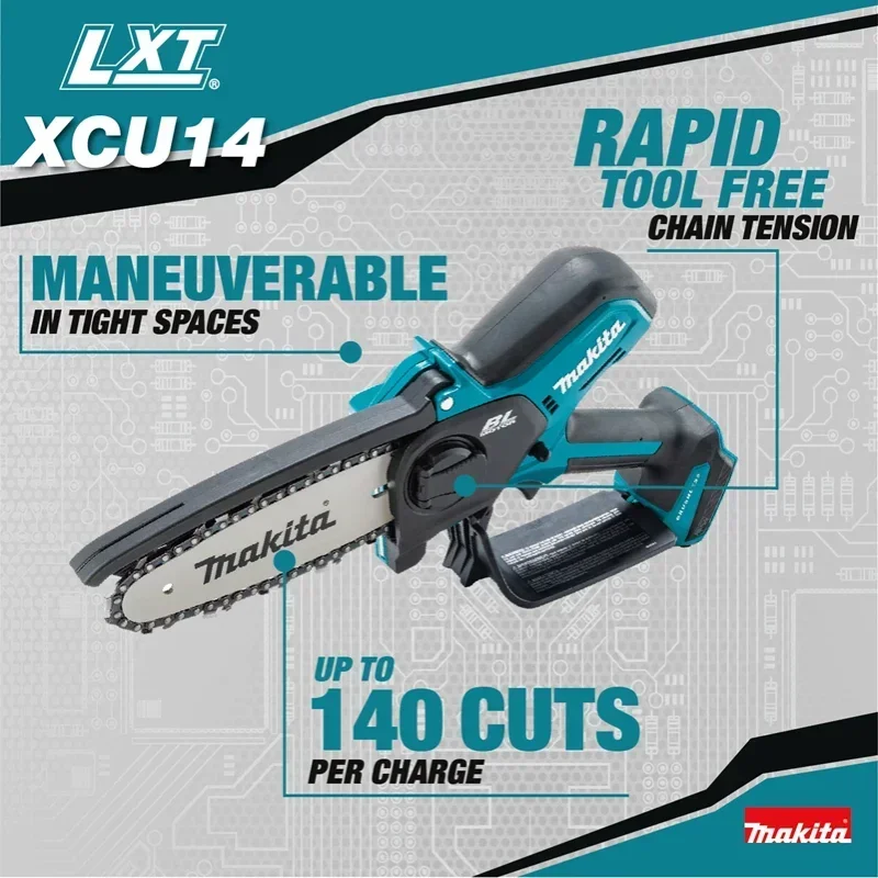 Makita 6 Inch Chain 18V  Saw Electric Saw Handheld Portable Wood Logging Chainsaw Garden Pruning Wood Power Tool