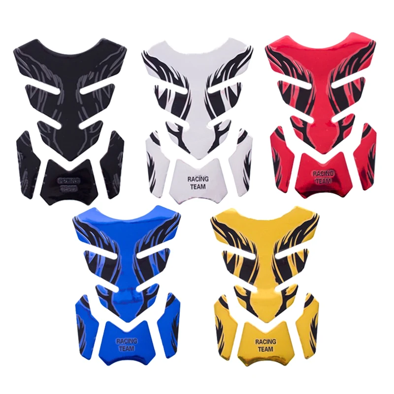 3D Motorcycle Tankpad Sticker Fishbone Design Flame Decoration Tank Pad Stickers for Motorcycle Accessories
