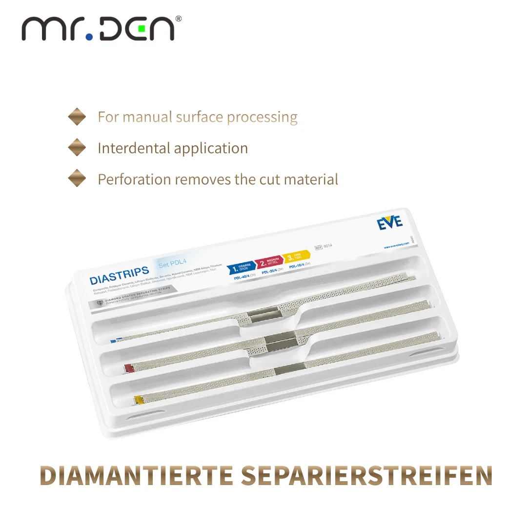 EVE DIASTRIPES PDL4 KIT Dental Diamond Strip Orthodontic Interproximal Stripping Tool Multi-material Grinding Dental Clinic