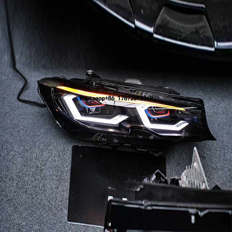 

Illumination System Automotive Headlights Suitable for White RedDual Spoon DRL 4Low 8High Single Red Headlights 3 Series G20