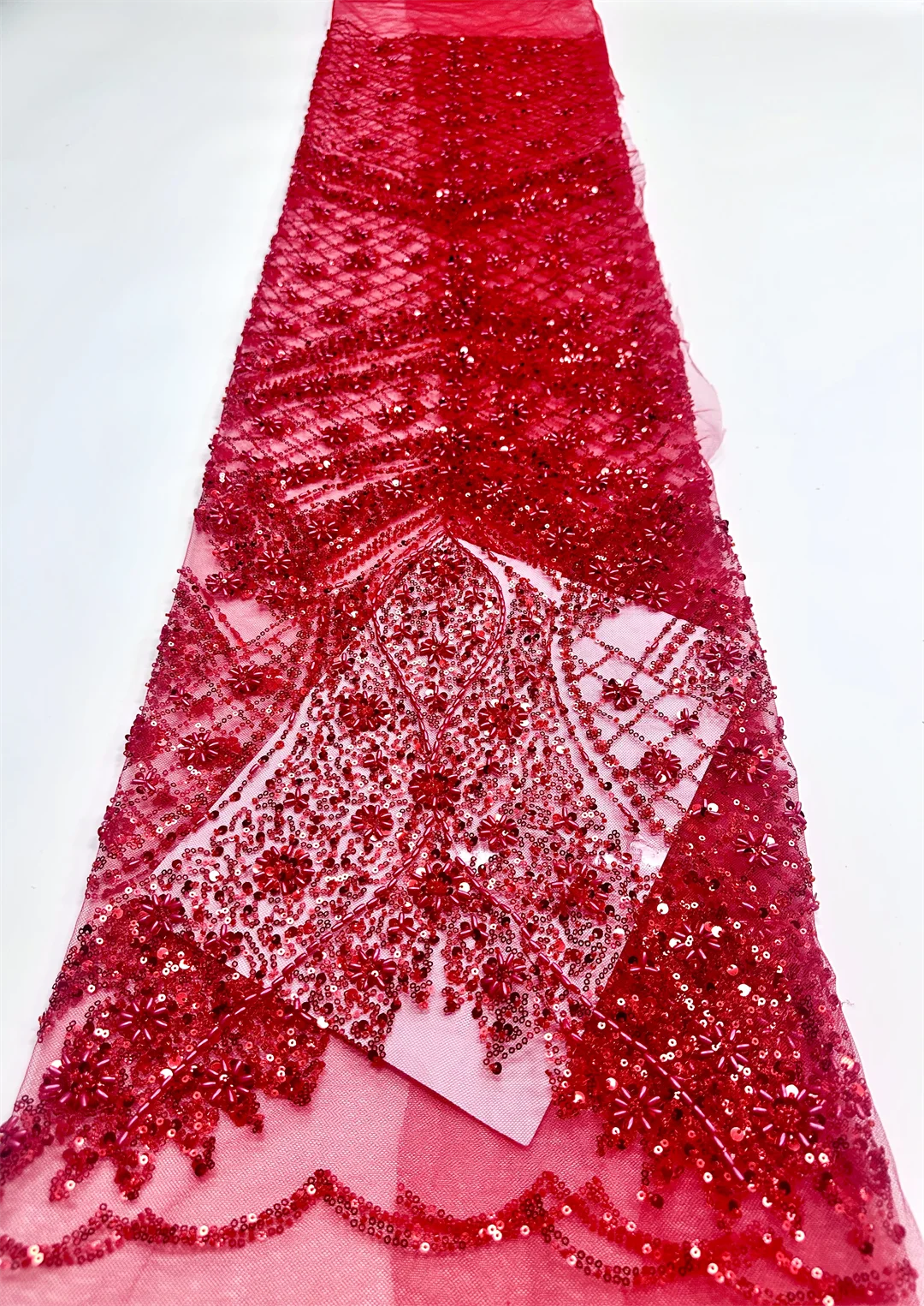 قماش دانتيل أفريقي 2025 ترتر مطرز تطريز العريس النيجيري الزفاف 2026 قماش دانتيل للحفلات عالي الجودة لحفلات الزفاف #5