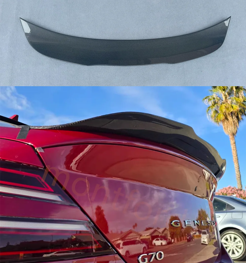 

For 2022-2025 Genesis G70 Facelift EPA Type 1 Rear Spoiler Genesis G70 Carbon Trunk Spoiler G70 Rear Spoiler