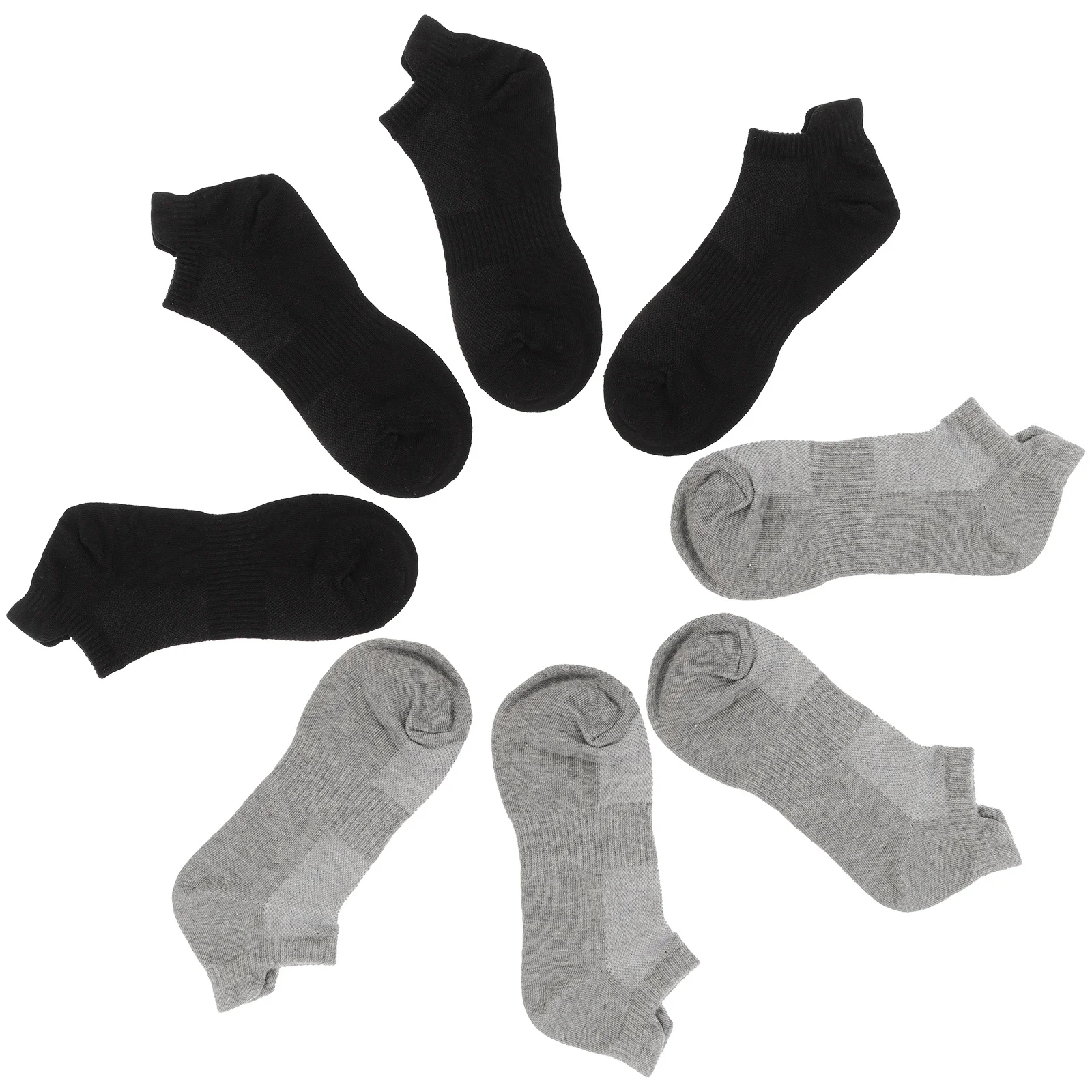 4 أزواج من جوارب الجري القطنية الممشطة للرجال والنساء، جوارب رياضية خفيفة الوزن قابلة للتنفس للجري وركوب الدراجات والمشي لمسافات طويلة ملابس طوال اليوم #5