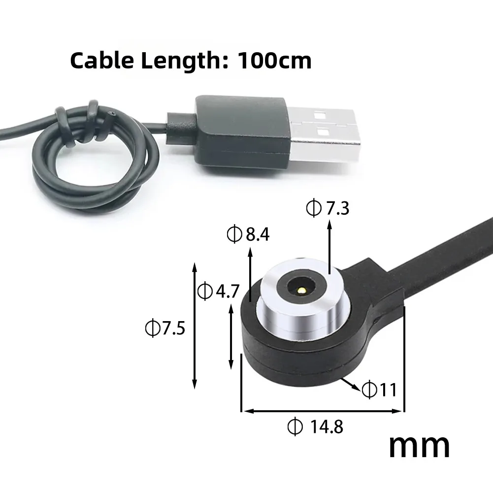 1set 2.8A 12V Waterproof Magnetic Charging Cable Magnetic Head Connector With Short-circuit Protection For Wearable Devices