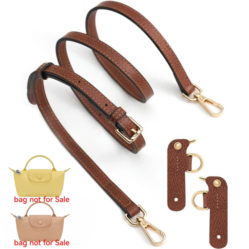 1 Set Bag Strap for Longchamp Mini Punch-free PU Leather Shoulder Strap Set Transformation Crossbody Strap Bag Accessories