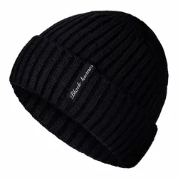Hot Sale Unisex Warm Winter Hats Stylish Plush Fur Lined Soft Beanie Thick Winter Knitted Hats For Men & Women