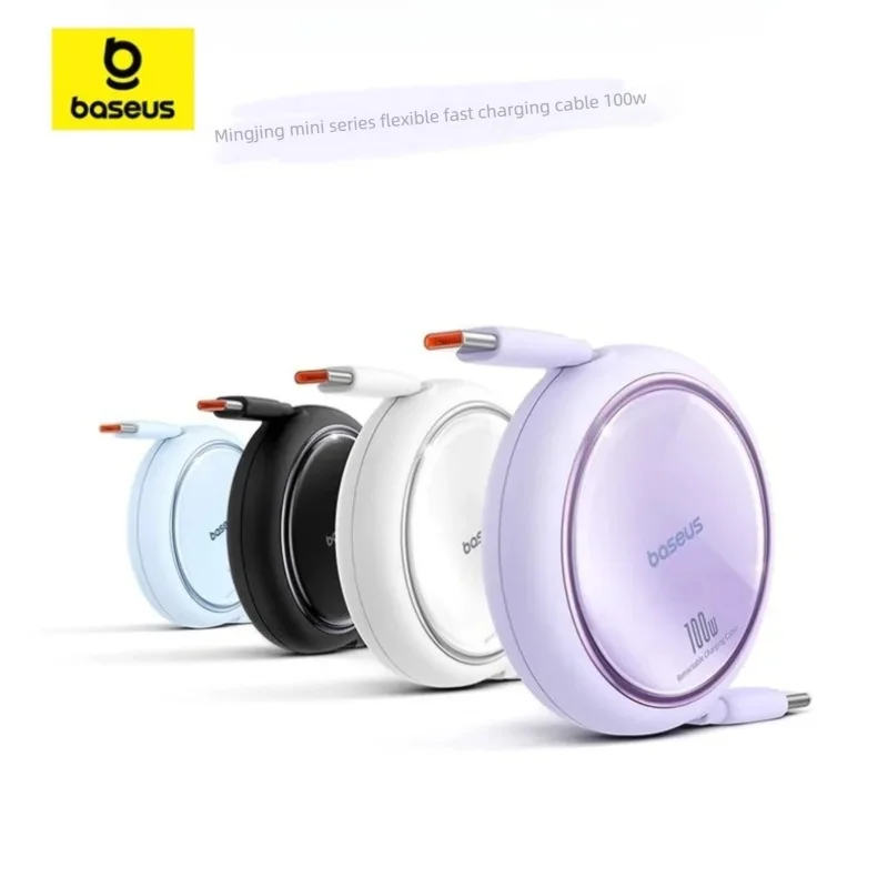Baseus Free2Pull Mini zwijany kabel ładujący USB-C do USB-C 100W