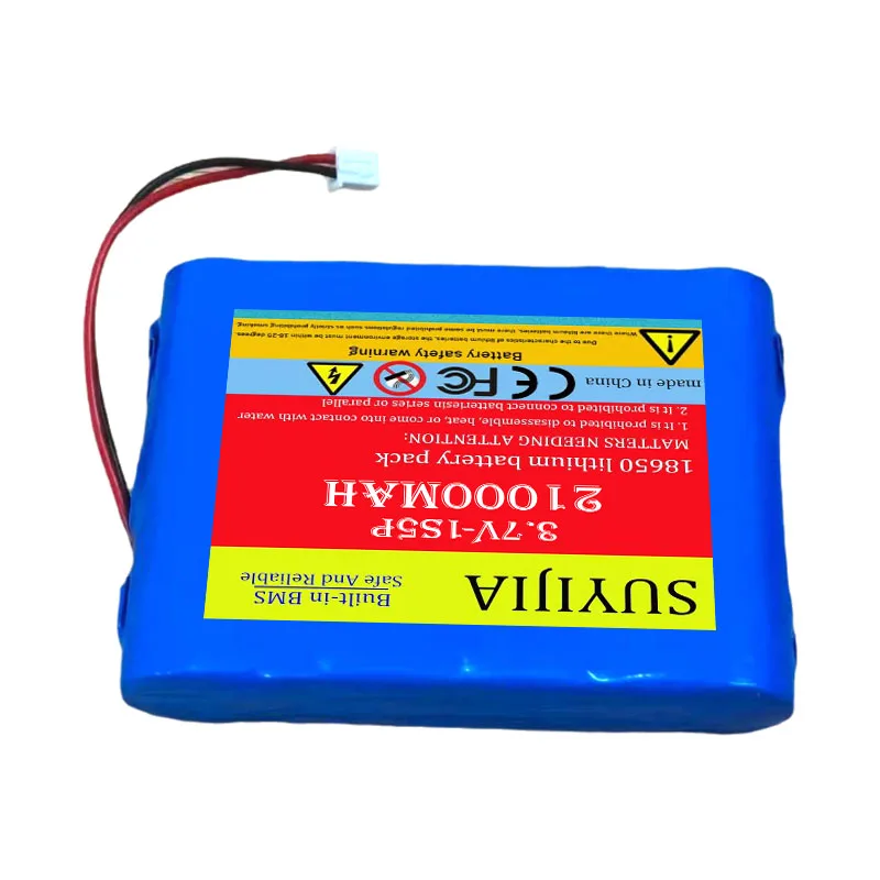 1S5P 3.7V18650 21AH Battery Rechargeable Li-ion Battery Pack for LED Light Bluetooth Speaker Spare Replacement Original Battery