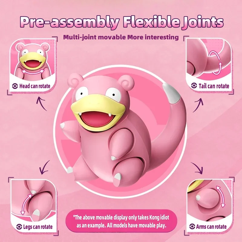 BLOKEES Building Block Doll Pokémon Psyduck Pikachu Splicing Model Scorbunny Slowpoke Ornaments Movable Toy Gifts