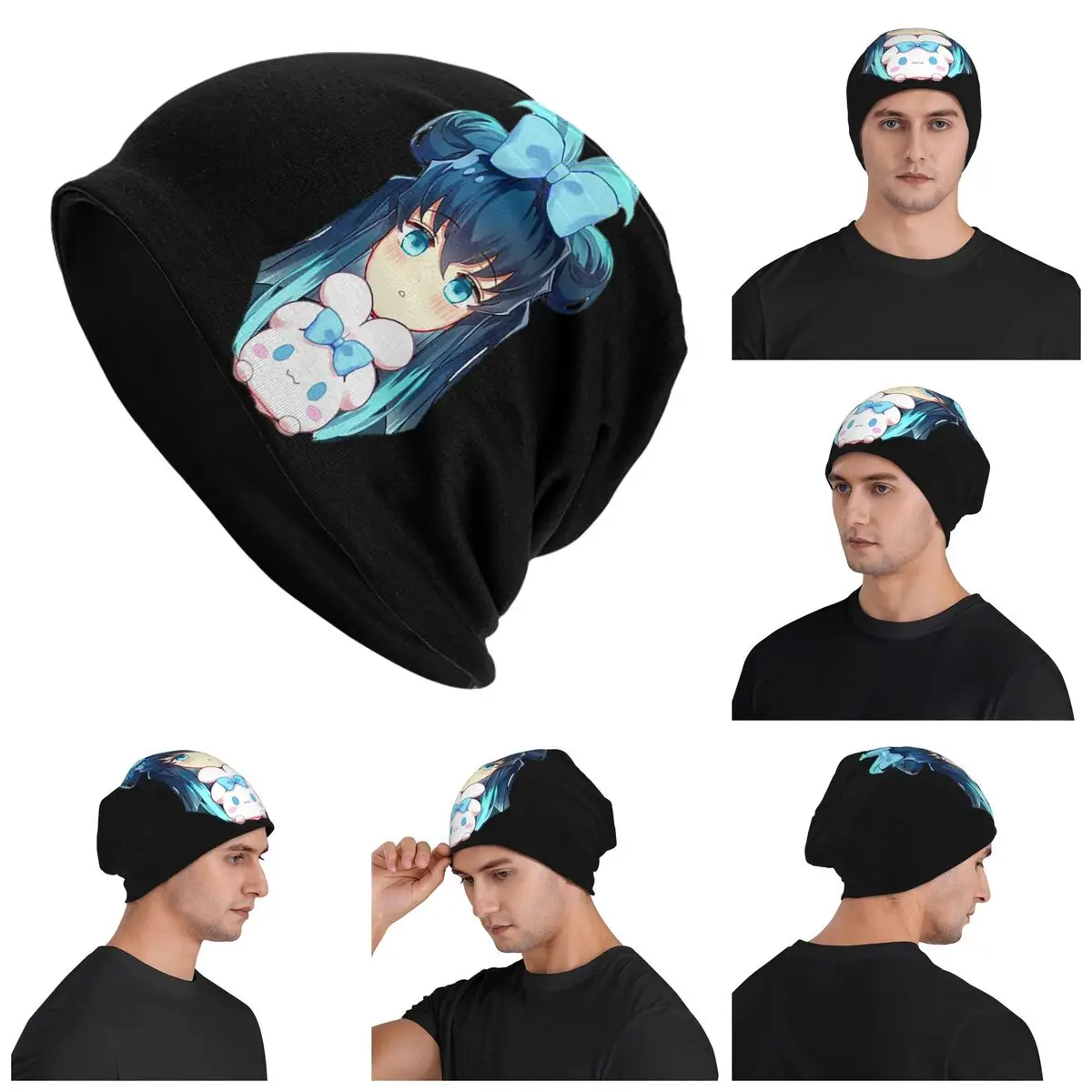 

Cute Muichiro Tokito Warm Knitted Cap Fashion Bonnet Hat Autumn Winter Outdoor Beanies Hats for Unisex Adult