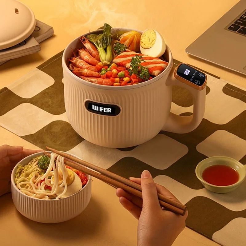Новинка 2024 года, электрическая кастрюля, многофункциональная встроенная кастрюля, мини-домашняя электрическая кастрюля для общежития, маленькая электрическая кастрюля, кастрюля для лапши быстрого приготовления