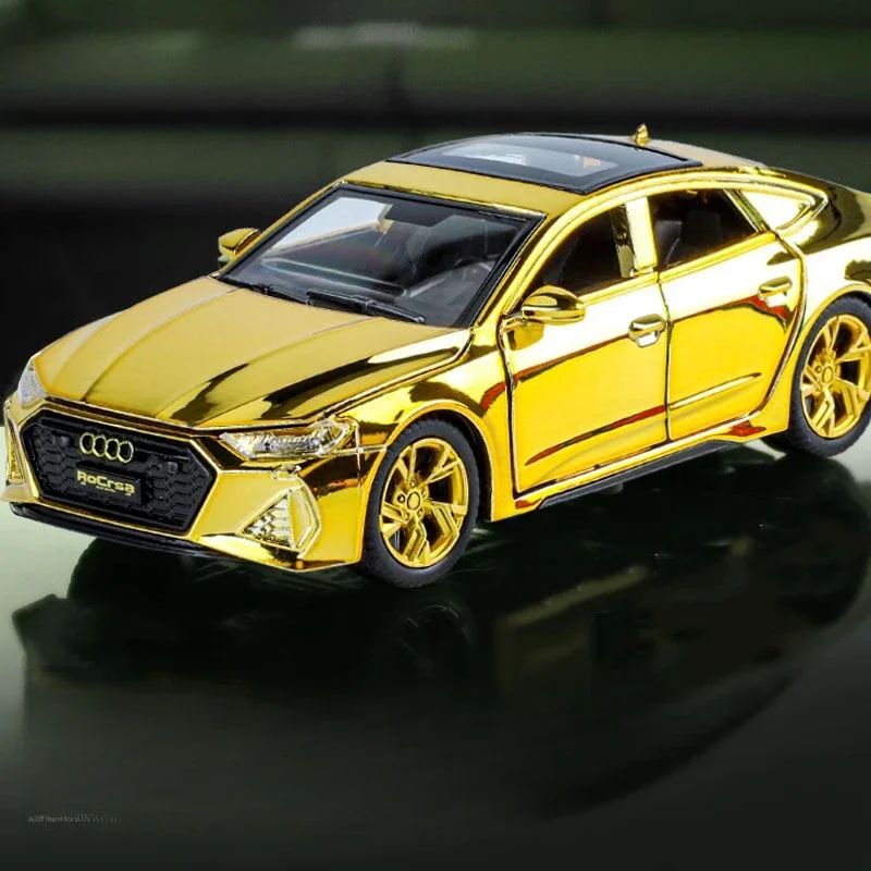 1:32 Audi RS7 Quattro Sportback Alloy Miniature Car Diecast Metal Scale Car Model Sound＆light Collection Children Toy Vehicle