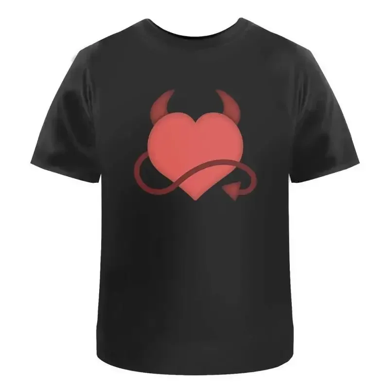 Devil Heart' Cotton T Shirt Ta022884