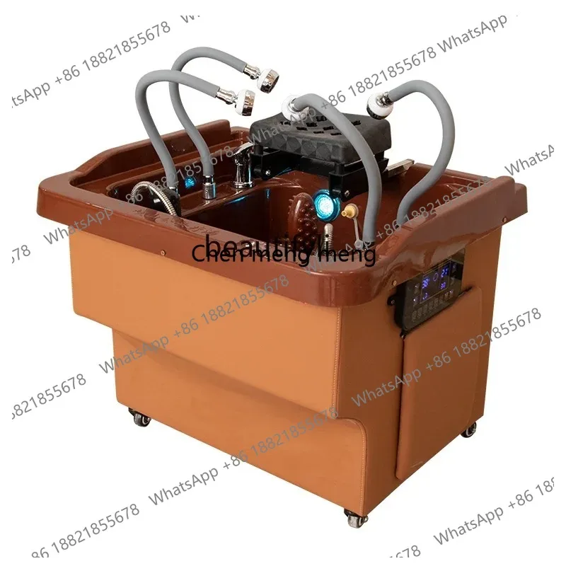 

LHY26 ss Head Therapy Basin Movable Water Storage Heating Water Circulation Fumigation Physiotherapy Hair Care Beauty Salon