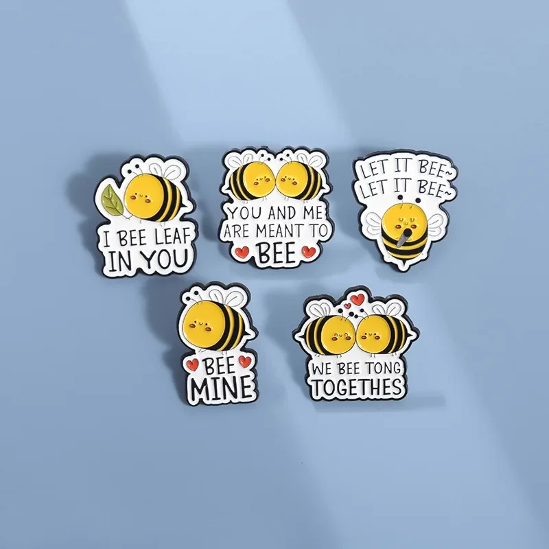 Cute Bee Enamel Pin… - image