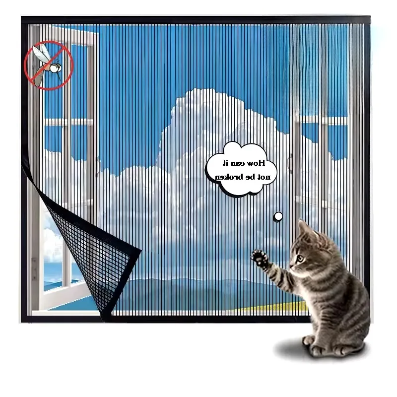 

Summer Mosquito Screen Window, Home Use, No Need for Punching, Anti Cat Scratching, Encrypted Diamond Mesh, Customizable Mesh