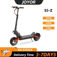 JOYOR S5-Z Adult E-Scooter 600W Motor 48V 13Ah Battery Escooter 25km/h Speed 55km Range 10'' Tires Foldable Electric Scooter