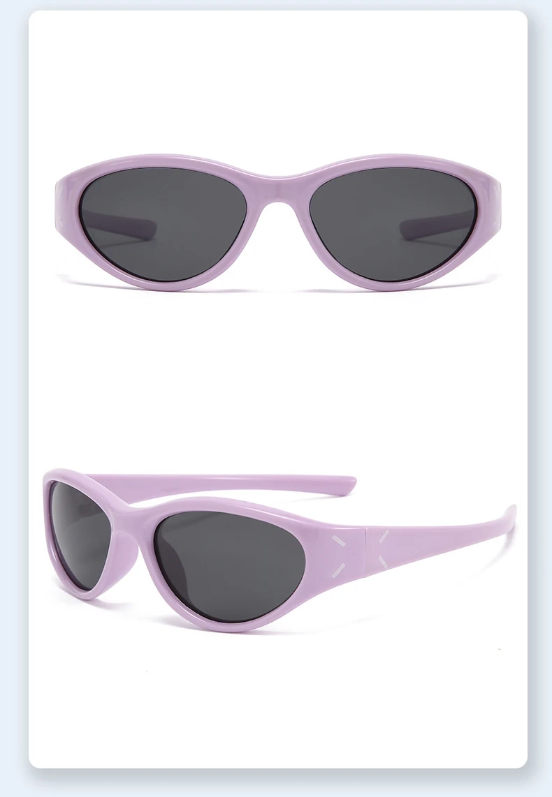 Neue Mode Cat-eye kinder Brille Outdoor Sonnenschirm Anti-uv-Silikon Polarisierte kinder Sonnenbrille 23089 – Detail 12