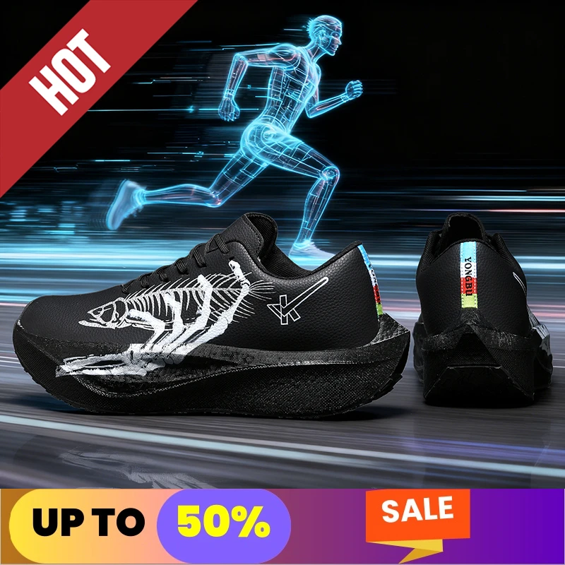 Zapatillas para correr HipHop CarbonBoard Marathon informales para hombre, deportivas ligeras para mujer, cómodas zapatillas deportivas antideslizantes de lujo para carreras