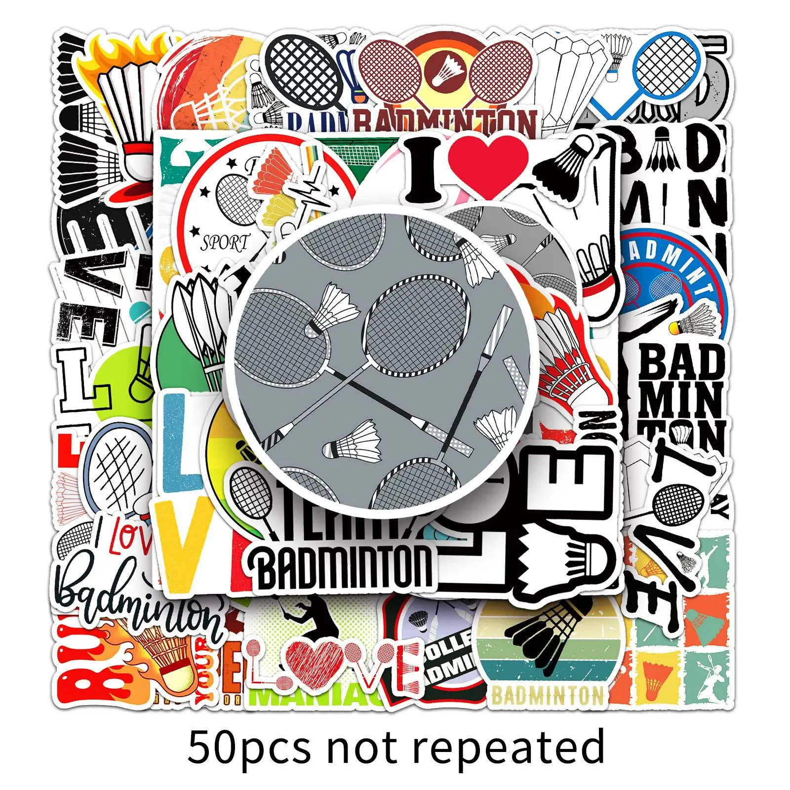 50 stuks badminton cartoon gra - Badminton Emoji recensie en prijs